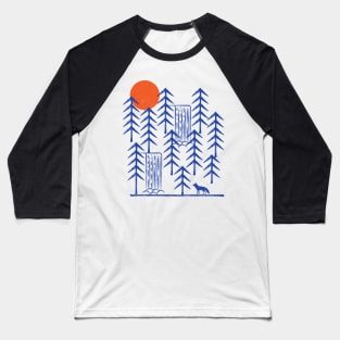 Wild Fox in the Woods Baseball T-Shirt